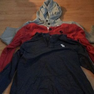 3 boy Sz 8 XS Abercrombie kids long sleeves tops